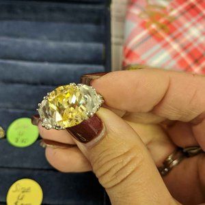 Canary Yellow Ring - size 6